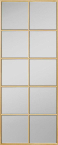 Перегородка Alum №9 золото, сатинат белый