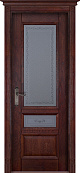 Схожие товары - Дверь Ока массив дуба цельные ламели Аристократ №3 махагон, стекло графит с наплавом
