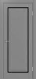 Дверь Эко 601С.21 ОФ4 серый, lacobel черный