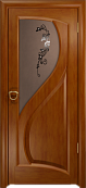 Схожие товары - Дверь Арт Деко Скорциа темный анегри, тонированное ПО с рисунком и стразами