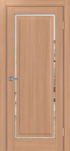 Дверь Эко 601С.21 ОФ4 ясень темный, зеркало