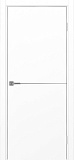 Дверь Эко 202 белый снежный молдинг SC, кромка ABS, глухая