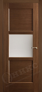 Недавно просмотренные - Дверь Оникс Квадро с плоской филенкой орех, сатинат