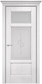 Недавно просмотренные - Дверь Оникс Италия 4 эмаль белая патина серебро, сатинат художественный Узор Эллипс