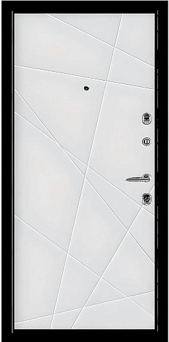 Панель внутренняя 16 мм Стокгольм, эмаль белая, Эмаль