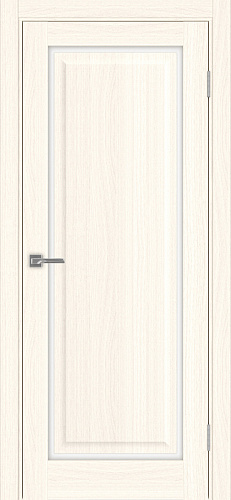 Дверь Эко 601С.21 ОФ4 ясень светлый, lacobel белый