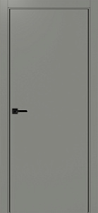 Недавно просмотренные - Дверь Эко 201 серый, кромка AL черная SB с 2-х сторон, глухая