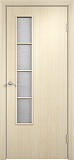 Дверь усиленная V финиш-пленка беленый дуб, сатинат 05