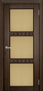 Недавно просмотренные - Дверь Берест массив сосны Браво кофе, фреза кубик, стекло бронза