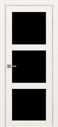 Дверь Эко 530.222 бежевый, lacobel черный