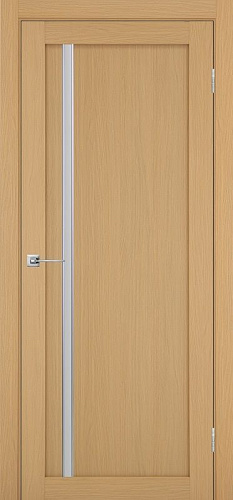 Дверь Эко 527.121 АПС ясень темный молдинг SC, lacobel белый