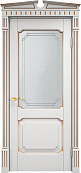 Схожие товары - Дверь ПМЦ массив ольхи ОЛ7.2 белый грунт с патиной золото, стекло 7-3