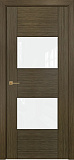 Дверь Оникс Парма олива, глухая лакобель RAL 0333