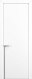 Дверь Z K21 полипропилен белый, ALU кромка хром, молдинг серебро, глухая