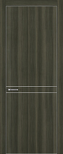 Недавно просмотренные - Дверь Z K13 toppan дуб темный, ALU кромка хром, молдинг серебро, глухая