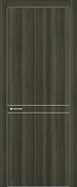Схожие товары - Дверь Z K13 toppan дуб темный, ALU кромка хром, молдинг серебро, глухая