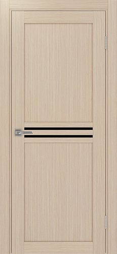 Дверь Эко 552.12 дуб беленый, lacobel черный