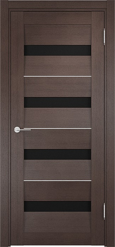 Дверь V Casaporte экошпон Сицилия 12 венге, триплекс черный