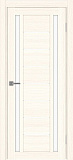 Дверь Эко 558.212 ясень светлый, lacobel белый