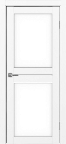 Дверь Эко 520.222 белый снежный, lacobel белый