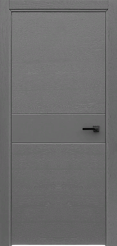 Дверь ДР Art line шпон Fusion 1 Grigio (Ral 7015), глухая