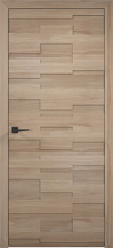 Дверь ПМЦ Design массив дуба Alveola белый иней, глухая