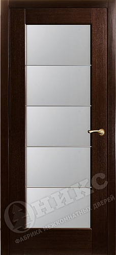 Дверь Оникс Техно венге, триплекс с молдингами