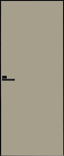 Дверь скрытая ИУ-42 AL black с 4-х сторон, эмаль серый шелк 2,1 м