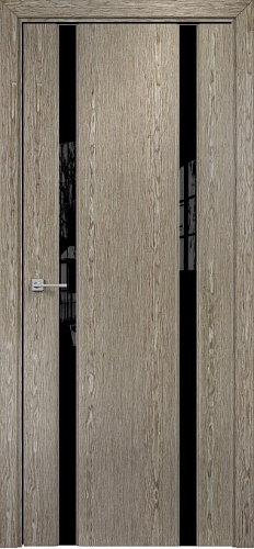 Дверь Оникс Престиж 2 акация, триплекс черный