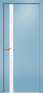 Недавно просмотренные - Дверь Оникс Верона 1 эмаль голубая, триплекс белый