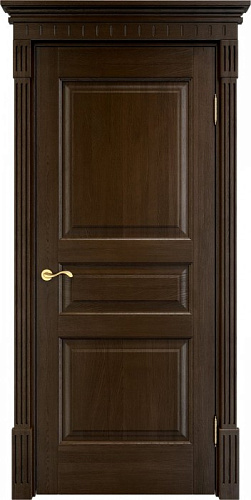 Дверь ПМЦ массив дуба Д5 мореный дуб, глухая