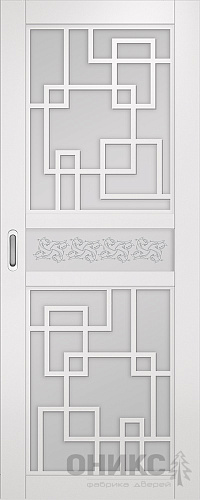 Перегородка Оникс №1 эмаль белая, Р-№8, сатинат белый