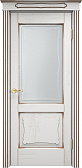 Схожие товары - Дверь ПМЦ массив дуба Д6 белый грунт с патиной орех, стекло 6-4