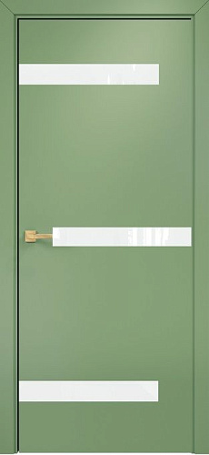 Дверь Оникс Силуэт эмаль RAL 6021, глухая