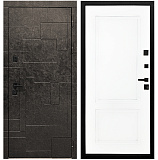Входная дверь Матадор MX-1 Мамба терра антрацит /панель Лайн-2, белая матовая