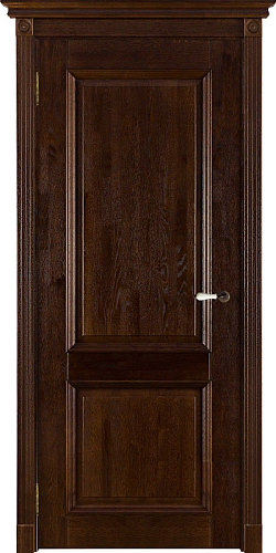 Дверь ДР массив дуба Афина античный орех, глухая