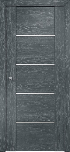 Дверь Оникс Парма седой дуб, глухая с молдингом