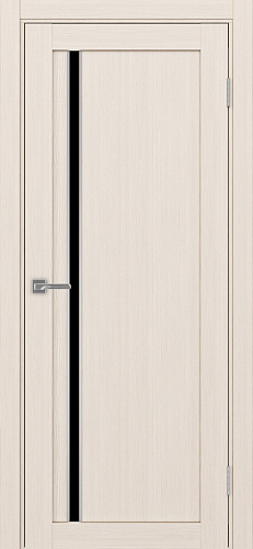 Дверь Эко 527.121 АПС ясень перламутровый молдинг SC, lacobel черный