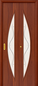Недавно просмотренные - Дверь Браво ламинированная 5Ф итальянский орех, стекло белое художественное с фьюзингом