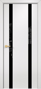 Недавно просмотренные - Дверь Оникс Верона 2 эмаль белая, триплекс черный