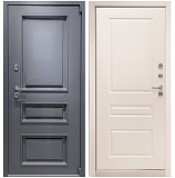 Входная дверь Матадор ТЕРМО Империал 3 RAL 7024/панель белый матовый