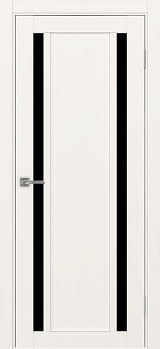 Дверь Эко 522.212 бежевый, lacobel черный