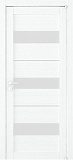 Дверь ДР экошпон Эко-Лайт 2126 белый велюр, стекло