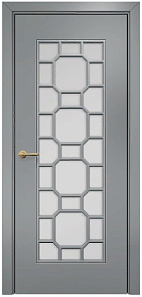 Недавно просмотренные - Дверь Оникс Турин фрезерованная эмаль RAL 7040, сатинато с решеткой №3