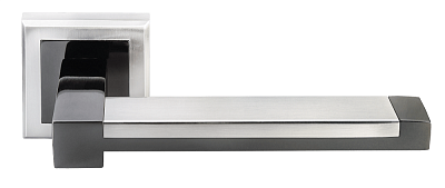 Межкомнатная ручка Morelli DIY MH39, никель белый/черный