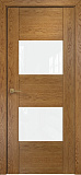 Дверь Оникс Парма дуб золотистый, глухая лакобель RAL 0333