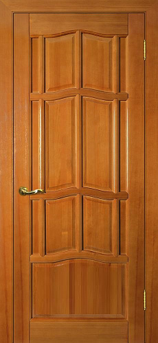 Дверь Йошкар-Ола массив сосны Ампир ДГ орех, глухая