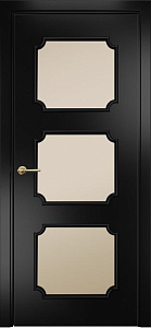 Недавно просмотренные - Дверь Оникс Валенсия эмаль черная по МДФ, сатинат бронза