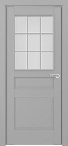 Дверь Z Ампир АК Тип S экошпон серый, английская решетка