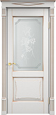Схожие товары - Дверь ПМЦ массив ольхи ОЛ6.2 белый грунт с патиной золото, стекло 6-2